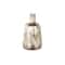 Bronze & Cream Foiled Metal Vase with Blue Accents